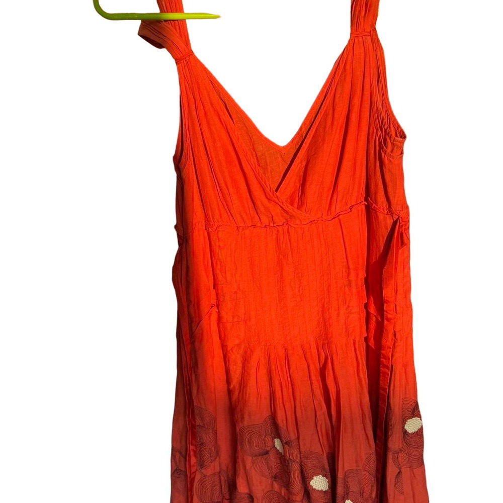 Beautiful unique vibrant orange dress
